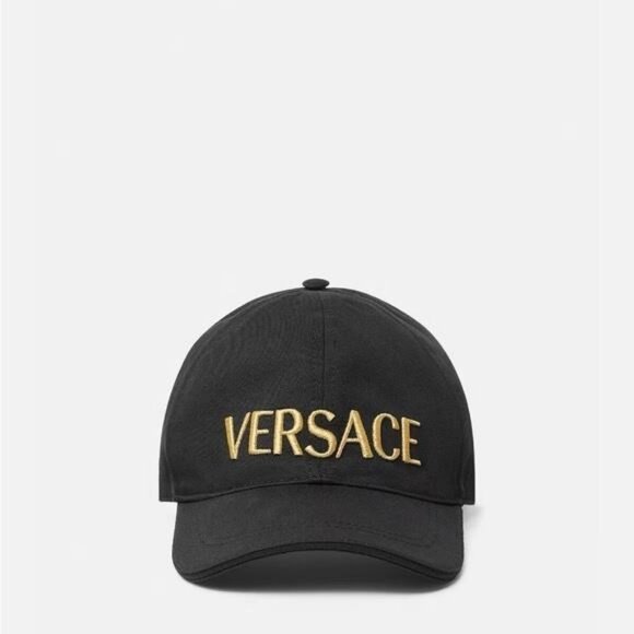 New Authentic Versace Metallic Logo Baseball Cap main image 6